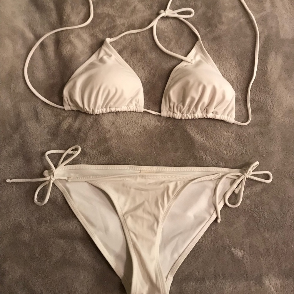 white bikini